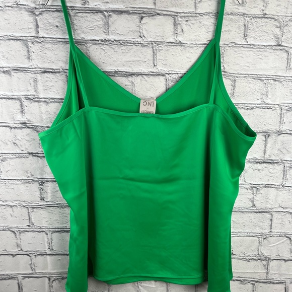 Jeannie Mai x INC International Concepts 1X Womens Thin Straps Top Deep Green - Picture 2 of 4